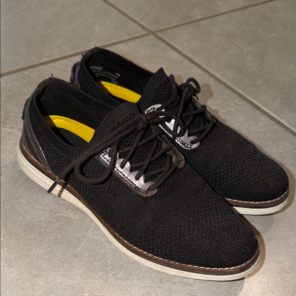 Cole Haan Black Knit Oxfords